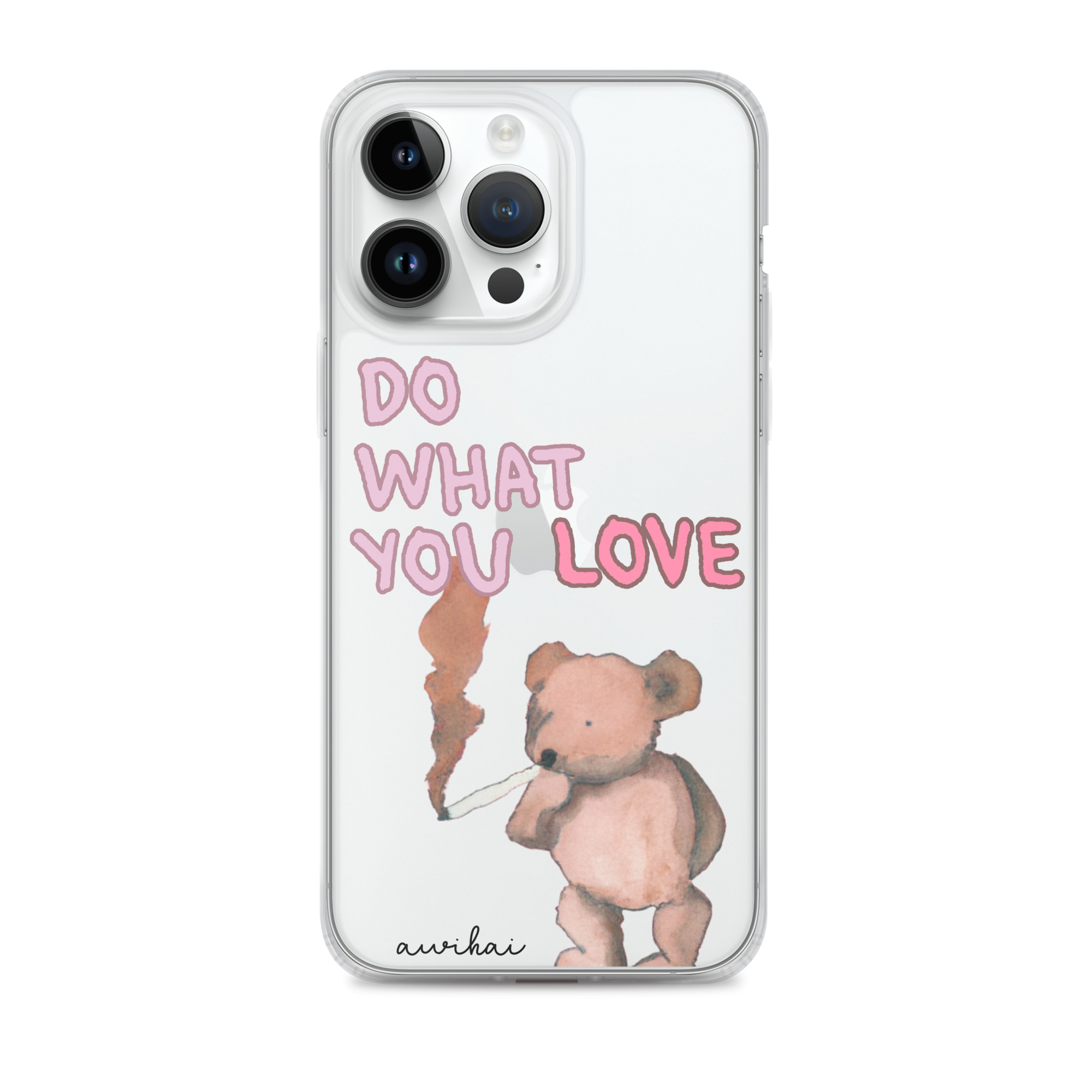 Pensive Teddy iPhone Case